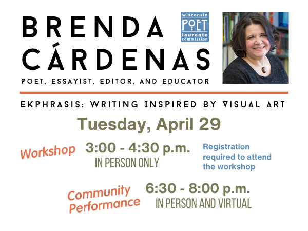 Brenda Cárdenas: Workshop and Reading